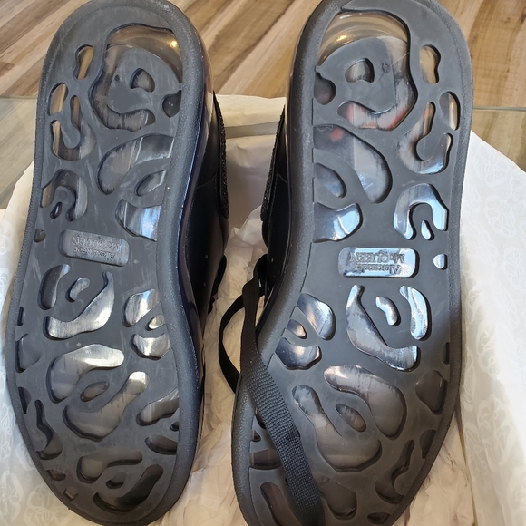 Alexander McQueen Black Fashion Sneakers Size 38 - Picture 13 of 13